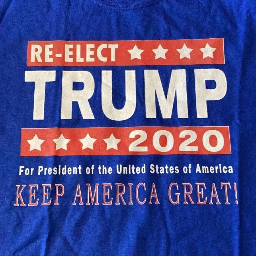 RE-ELECT TRUMP 2020 For President KEEP AMERICA GREAT! Size Small t-shirt NWOT